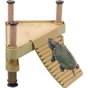 Tfwadmx Turtle Basking منصة عائمة للسلاحف، رصيف تيرابين، حوض السمك، ديكور حوض السمك، تسلق الشرفة للسلحفاة، نيوت، سرطان البحر والسلمندر