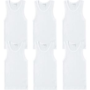 Key Chain Boys' 100% Cotton Tank Tops - 2-Pack of Comfortable Athletic Undershirts