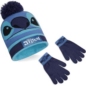 Disney Stitch Girls Beanie Scarf Teenagers Kids Gloves Winter Accessories Stitch Gifts, Different Sets to Choose