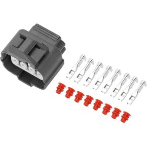 Auto Waterproof Sensor Connector Plug for Honda/Inner Female Wire Terminal Connector/Waterproof Plastic 2mm Series / 1 Set Gray 8 Pin