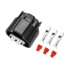 VSS TPS IACV SPEED SESSOR CONNECTOR SLIP لتويوتا/موصل طرفي الأسلاك الإناث الداخلية/سلسلة بلاستيكية مقاومة للماء 2.2 مم/1 مجموعة أسود 3 دبوس