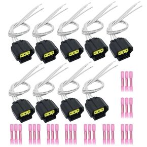 9 PCS Ignition Coil Connector Plug Pigtail Wiring Harness Compatible with RAM 1500 2500 3500, Jeep Grand Cherokee, Dodge Charger Challenger Durango, Chrysler 300 Aspen 2000-2020