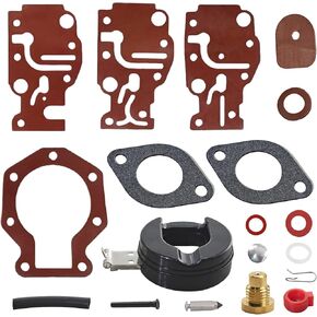 439072 Carburetor Rebuild Kit for Johnson Evinrude OMC 4 4.5 5 6 7.5 8 9.9 14 15 HP Outboard Engine 398452 391305 18-7223