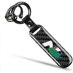 1PCS Car Keychain compatible with ST excellent carbon fiber texture Keychain detachable key rings