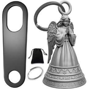 راكب الدراجة النارية Guardian Luck Luck Riding Bell 3D Motorcycle Gremlin Bells مع حلقة سلسلة رئيسية ، شماعات جرس الدراجات النارية ، الحقيبة