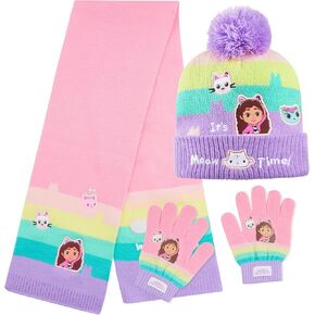 Gabby's Dollhouse Girls Hat Scarf and Gloves Set