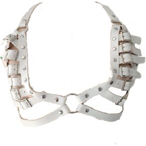 Fashionable Leather Corset, Versatile Nightclub & Beachwear, V-Neck Adjustable Strap Top in Kuwait