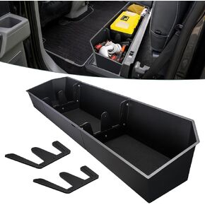 TOPOWN Full Metal Underseat Storage Fits Ford F150 SuperCrew Cab & Crew Cab 2015-2024; for F250 F350 F450 F550 Super Duty 2017-2023; Under Seat Storage for Ford Rear Under Seat Cargo Organizer