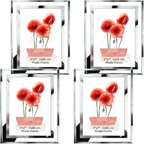 Schliersee 8.5 x 11 Certificate Document Frame Diploma Glass Picture Frames Only for Tabletop, Pack of 4, For Christmas Gift