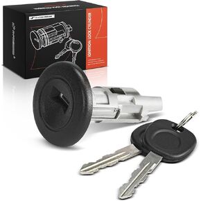 أسطوانة قفل الإشعال A-premium مع مفتاحين متوافقة مع شيفروليه و GMC & Cadillac & Pontiac-Silverado Sierra 1500 2500 HD 3500 Tahoe Escalade Avalanche Yukon Aztek 2003-2007