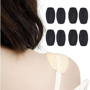 Joteisy Bra Strap Gel Pads Non Slip Shoulder Pads Bra Strap Cushion Pads Fabric Relieve Pain Shoulder Pads 8 Pieces