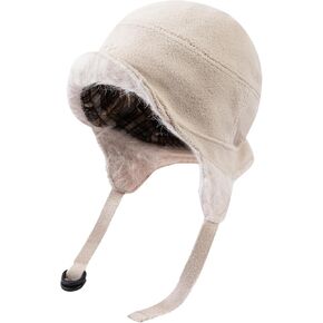 قبعات الصياد الصوف مع Winal Winal Winter Ear Cap Cap Warm Russian Ushanka Hat Hindproof Eskimo Aviator Hat