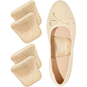 SQHT Arch Support Inserts for Flat Feet & Plantar Fasciitis, Gel Arch Cushions for Foot Pain & Pressure Relief, Non-Slip Adhesive Pads for Women and Men, 2 Height Options (Beige, Low)