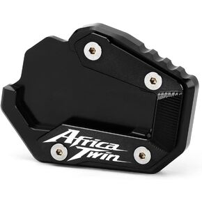 Motorcycle Side Stand Extension Kickstand Plate Compatible With H.onda CRF1100L Africa Twin Adventure Sports/DCT 2020-2024 | Foot Pad Support CRF 1100 L 1100L CRF1100 L Accessories (black)