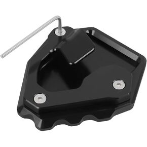 WorldMotop دراجة نارية للدراجة النارية kickstand PAD PAD Extension استبدال وسادة ENLARGER للدراجات Honda CRF1000L AFRICA TWIN 2017 2017 Side Stand Plate (Black)