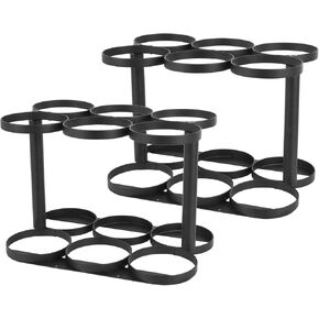 Oxygen Tank Holder, Oxygen Tank Rack, Medical Oxygen Tank Holder, Heavy Duty Oxygen Cylinder Rack for Storage and Transportation, Floor Mountable Oxygen Rack 4.5" Diameter（12 Slots）