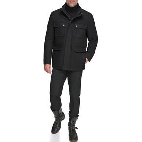 ANDREW MARC Men's Wool Coat-Mid and Full Length