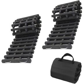 Gardenpal 80cm 2pcs Tyre Traction Hap ، أجهزة الطوارئ المحمولة للثلوج ، أداة جر الثلج الثلجية للقطار الطارئة (31.5 في/2pcs)