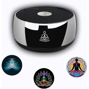آلة صوت التأمل ، أداة مولد التردد ، جهاز Puvidjut Device - Solfeggio ترددات حمام لليوغا ، الذهن ، نظام التأمل من شقرا ، 5 نغمات اختيارية ، 3 أوضاع مؤقت