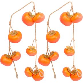 Folmywy Folmywy مزيفة من الفاكهة المزيفة 2 أجهزة كمبيوتر محاكاة Persimmon معلقة السلاسل