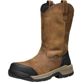 KEEN Utility Men's Evanston Composite Toe Waterproof Leather Durable Construction Pull on Work Boots