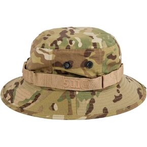 5.11 Tactical Multicam Boonie Hat - خفيفة الوزن ، متينة ، قابلة للتعديل ، نمط 89076ABR