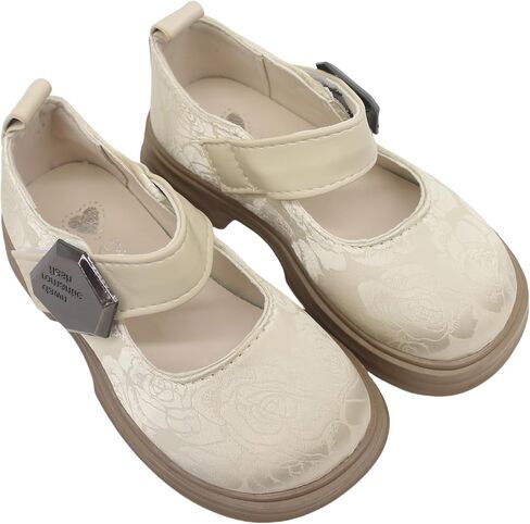 Toddler& Little Girls Dress Shoes Little Girls Loafers School Uniform Mary Jane Flats Little Girls Flower Dress Party Dance Performance Shoes Thick Non-Slip Sole Casual Shoe in Saudi Arabia