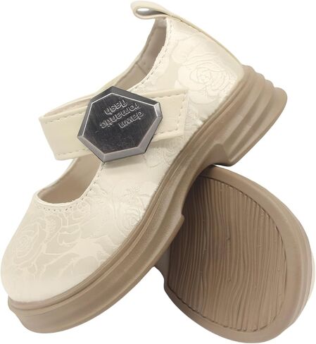 Toddler& Little Girls Dress Shoes Little Girls Loafers School Uniform Mary Jane Flats Little Girls Flower Dress Party Dance Performance Shoes Thick Non-Slip Sole Casual Shoe in Saudi Arabia