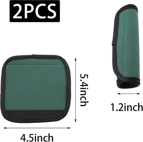 2pcs Black Luggage Handle Covers - Soft Suitcase Handle Covers for Travel Accessories（ Bright Color for Suitcase Tags Identifiers ） in Kuwait