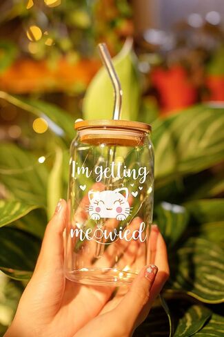 NewEleven Bridal Shower Gifts - Wedding Gifts For Bride - Bride To Be, Bachelorette Party, Engagement Gifts For Women - Bride Gifts For Bride To Be, Fiancee, Wifey, Her - 16 Oz Coffee Glass in Kuwait