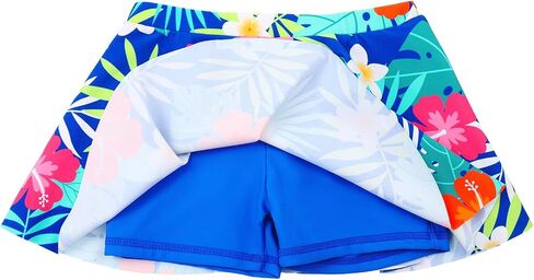 BAOHULU Girls 2-Piece Rash Guard Swimsuit Long Sleeve Bathing Suit with Swim Skirt UPF50+ Kids Beach Swimwear 2-12Y in Kuwait