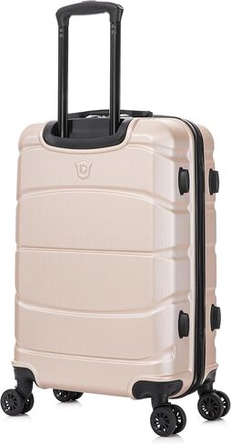 DUKAP SENSE Hardside Luggage with Spinner Wheels | 24 in Durable Lightweight Medium Checked Suitcase for Travel | Zipper Clouser Suit Case with Gel Handles and Trolley | Champagne in Saudi Arabia