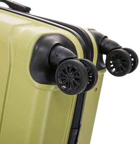 Dukap Sense Hardside Luggage مع عجلات Spinner | 24 في حقيبة سفر متوسطة متوسطة خفيفة الوزن للسفر | سستة Clouser بدلة مع مقابض هلام وعربات | الشمبانيا in Kuwait