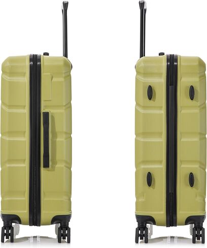 Dukap Sense Hardside Luggage مع عجلات Spinner | 24 في حقيبة سفر متوسطة متوسطة خفيفة الوزن للسفر | سستة Clouser بدلة مع مقابض هلام وعربات | الشمبانيا in Kuwait