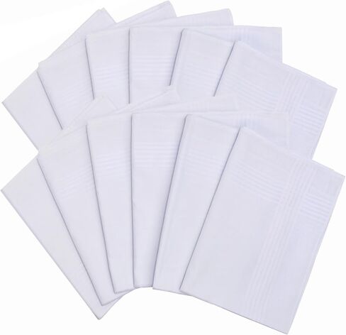 Handkerchiefs for Men Soft Pure White Cotton Hanky in Saudi Arabia