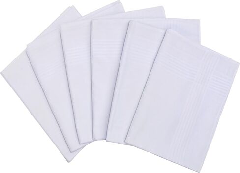 Handkerchiefs for Men Soft Pure White Cotton Hanky in Saudi Arabia