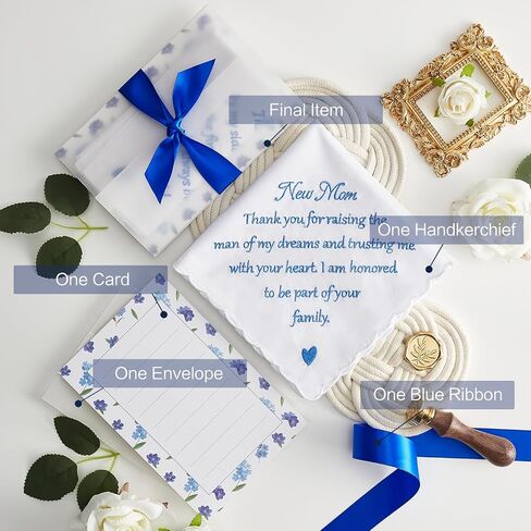 Wedding Handkerchief for Father of the Bride Gifts, AKI-105R-Dad in Kuwait