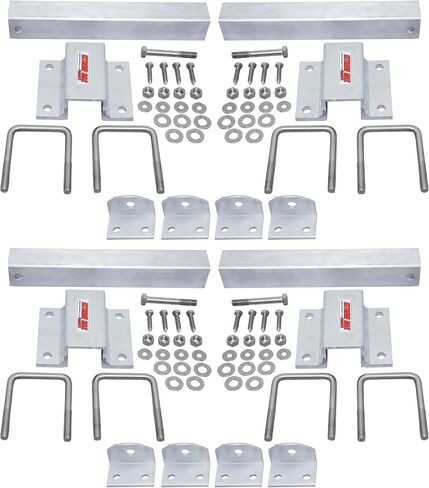 Extreme Max 3006.7147 Aluminum Boat Trailer Swivel Top Bunk Bracket Kit with Stainless Steel Hardware - 14", Set of 2 in Kuwait