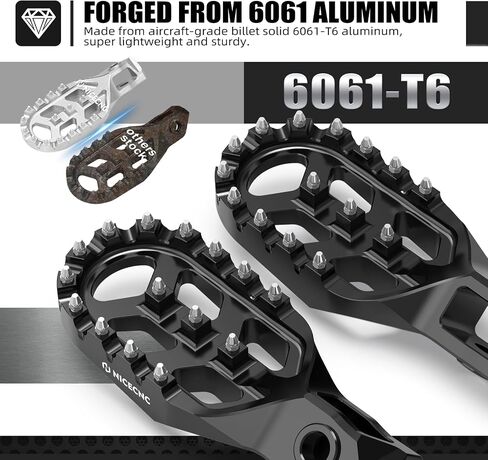 دراجة أسود دراجة الأوتاد المزورة المتوافقة مع KTM 125-500 XC SX XCF SXF 2023-24 125-500 EXCF XCW 2024 ، متوافق مع GASGAS EX F 250 300 2024 MC MC F 125 250 2550 450 24 ، in Kuwait