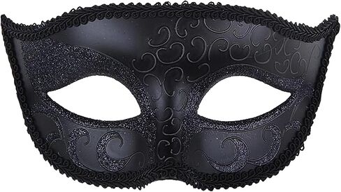 Masquerade Mask for Women Men Shiny Venetian Halloween Masks for Party Prom Ball Costume Mask in Kuwait