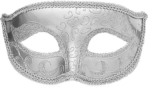 Masquerade Mask for Women Men Shiny Venetian Halloween Masks for Party Prom Ball Costume Mask in Kuwait