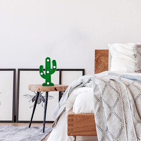 Kathfly 8 أجهزة كمبيوتر LED LEG LIGHT LIGHT CACTUS NIGHT TABLE LAMP صبار الصبار ديكورات صغيرة مصباح مصباح LED LED لغرفة نوم Garden Home Cinco de Mayo Mexican Party Decor Gift (2.76 × 4.72 × 0.98 بوصة) in Kuwait
