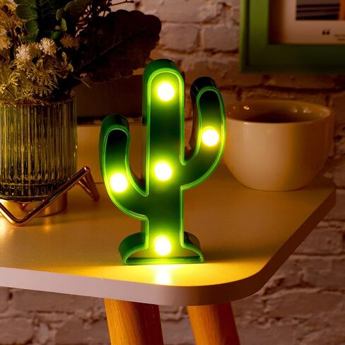 Kathfly 8 أجهزة كمبيوتر LED LEG LIGHT LIGHT CACTUS NIGHT TABLE LAMP صبار الصبار ديكورات صغيرة مصباح مصباح LED LED لغرفة نوم Garden Home Cinco de Mayo Mexican Party Decor Gift (2.76 × 4.72 × 0.98 بوصة) in Kuwait