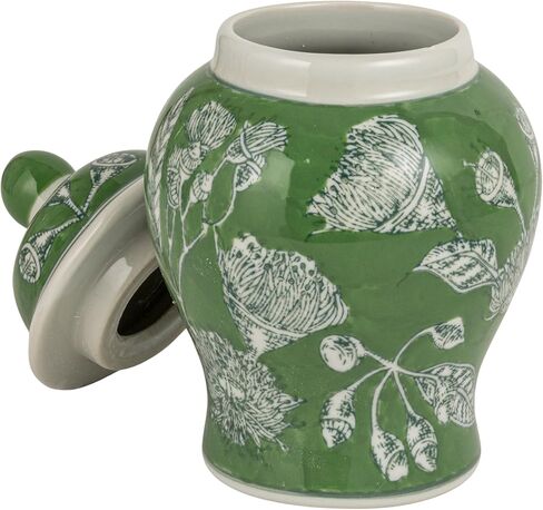 Creative Co-Op Decorative Ceramic Ginger Jar with Domed Lid, Light Blue in Kuwait