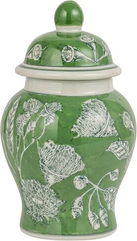 Creative Co-Op Decorative Ceramic Ginger Jar with Domed Lid, Light Blue in Kuwait