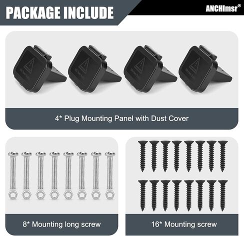 175 Amp Battery Quick Disconnect Connector Plug Mounting Panel with Cover, 175A Plug Flush Mount Recessed Plate, 1/0 AWG Max 600V, Red in Kuwait