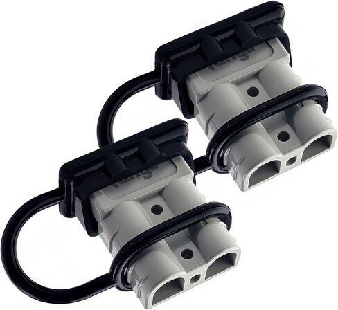 2 Pack 50AMP Battery Quick Connect Disconnect Kit - 6-12 Gauge Wire Harness Plug Set for Winch, RV, Truck, Car, ATV, Motor - Heavy Duty Power Connector with Cables (Red) in Kuwait