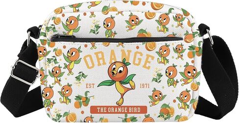 Orange Bird Inspire Crossbody Bag Cartoon Character Lover Gift Orange Bird Est 1971 Messenger Bag Magic Kingd*m Gift in Kuwait