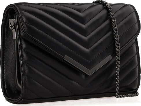Dexmay Women Clutch المحافظ أزياء الأزياء النباتية النباتية المظروف المسائي الأكياس الكبرى مع حزام الكتف سلسلة in Kuwait
