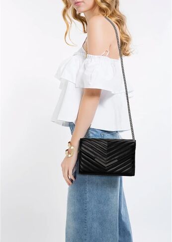 Dexmay Women Clutch المحافظ أزياء الأزياء النباتية النباتية المظروف المسائي الأكياس الكبرى مع حزام الكتف سلسلة in Kuwait